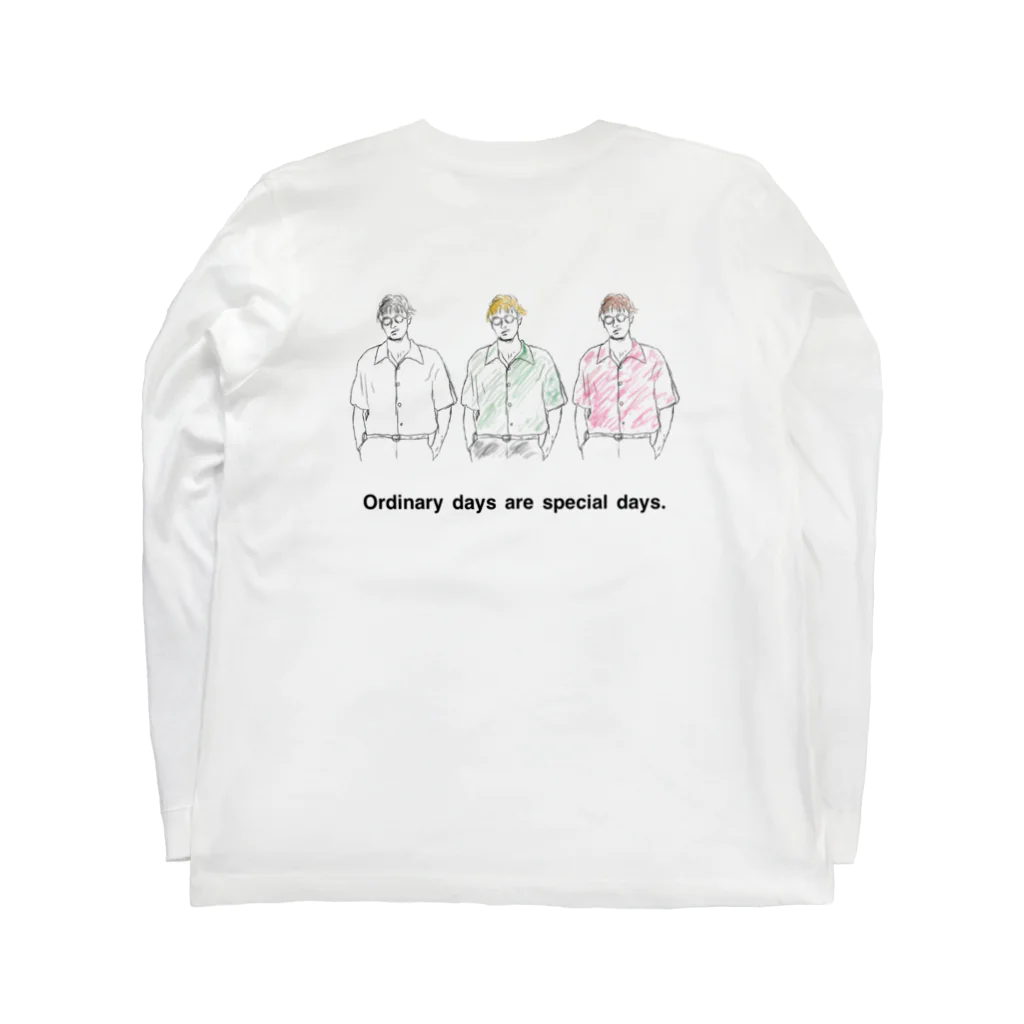 _mickeyのOrdinary days are special days Long Sleeve T-Shirt :back