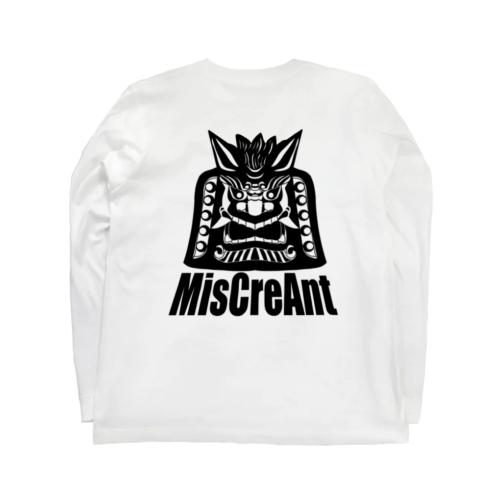 MisCreAntミスクリアントの鬼瓦 ロングスリーブTシャツの裏面