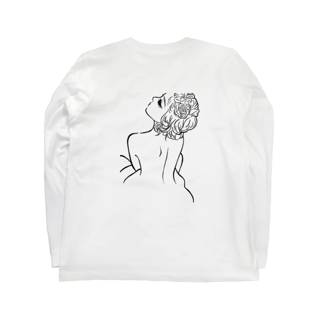 夏衣@弾丸兎 のおんな Long Sleeve T-Shirt :back