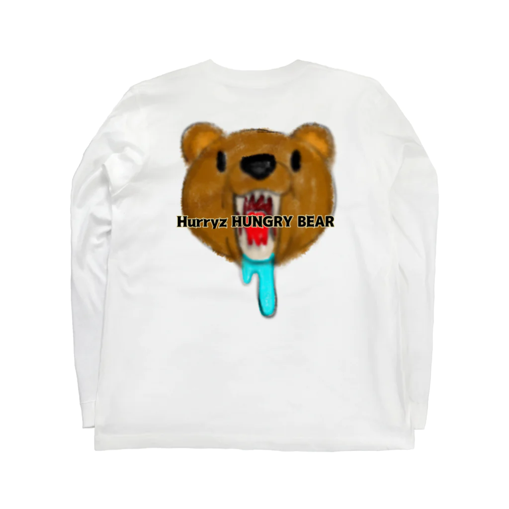 Hurryz HUNGRY BEARのHurryz HUNGRY BEAR 水彩 Long Sleeve T-Shirt :back