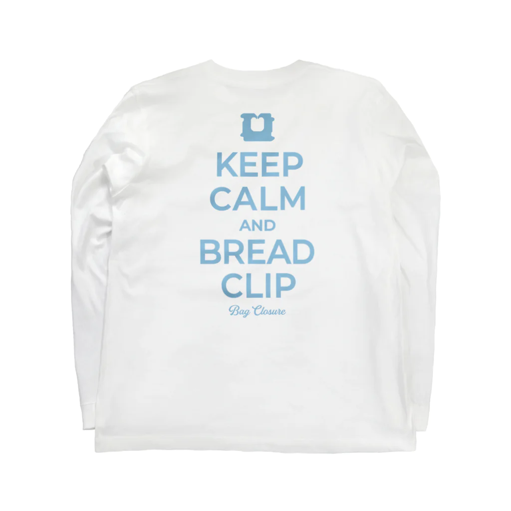 kg_shopの[☆両面] KEEP CALM AND BREAD CLIP [ライトブルー] ロングスリーブTシャツの裏面