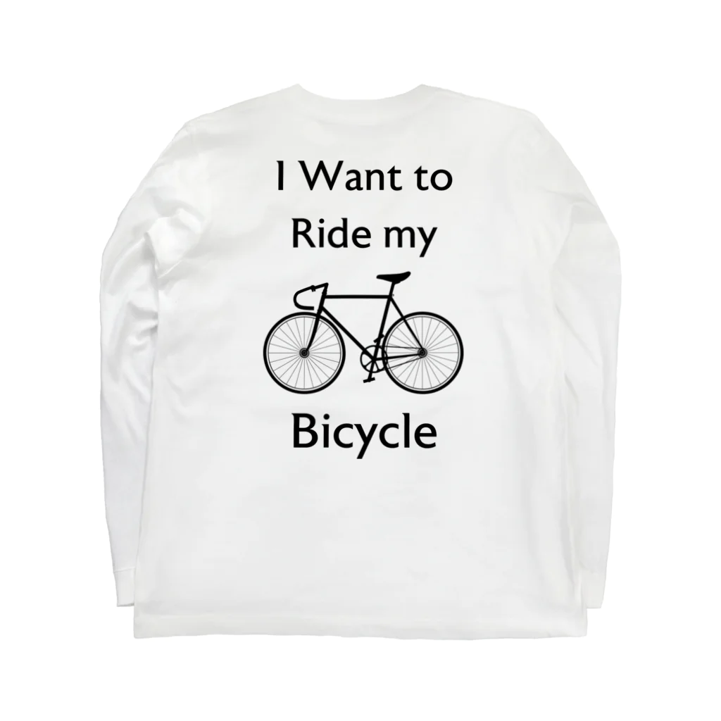 kg_shopの[★バック] I Want to Ride my Bicycle Long Sleeve T-Shirt :back