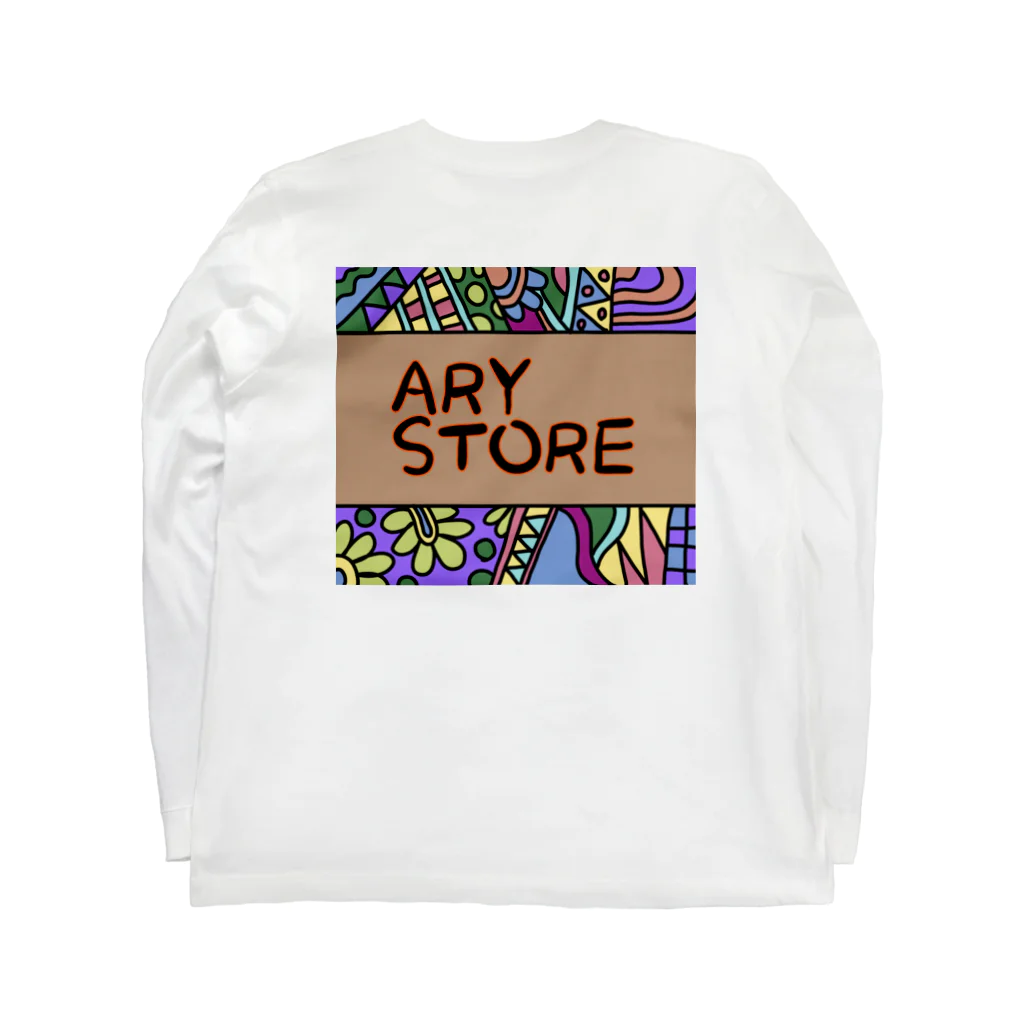 AryStoreのガラ柄LOGO ロングスリーブTシャツの裏面