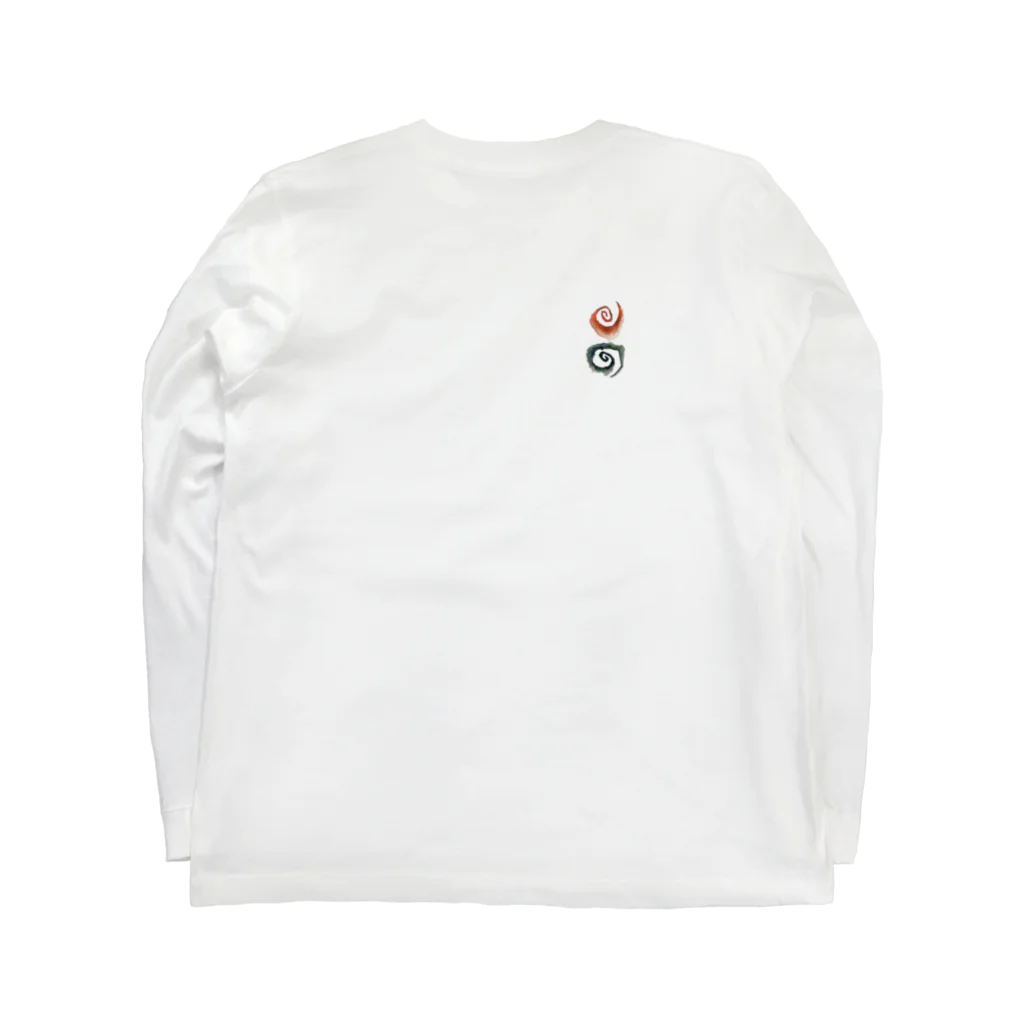 WAMI ARTのアワウタとハート Long Sleeve T-Shirt :back