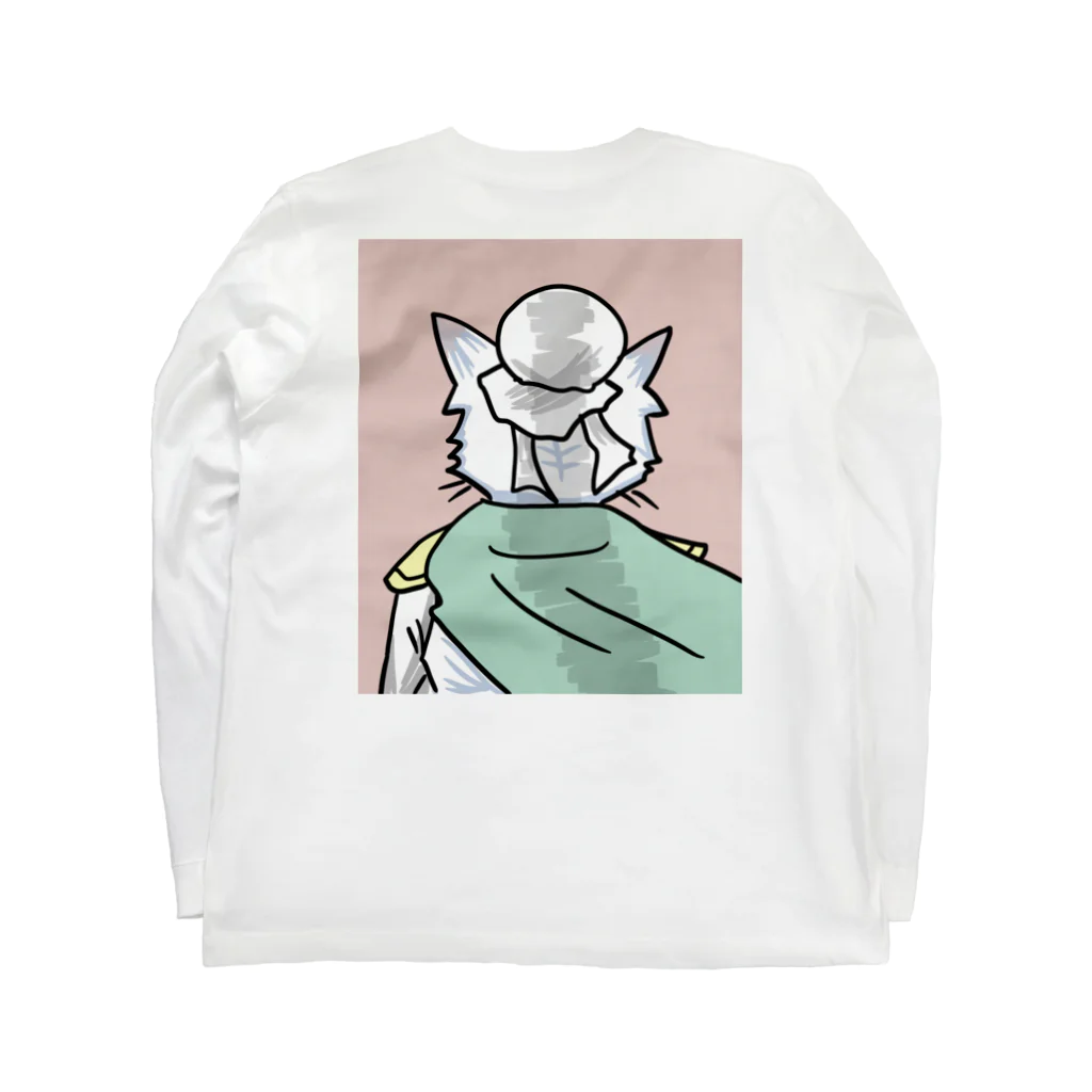 南谷武蔵の劉備猫 Long Sleeve T-Shirt :back