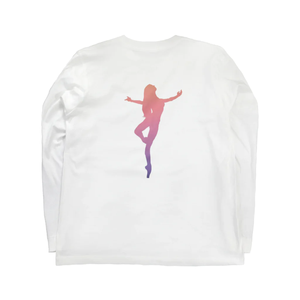 Ayano Ballet Studio 〜passé〜　アヤノバレエスタジオパッセのレインボー ロングスリーブTシャツの裏面