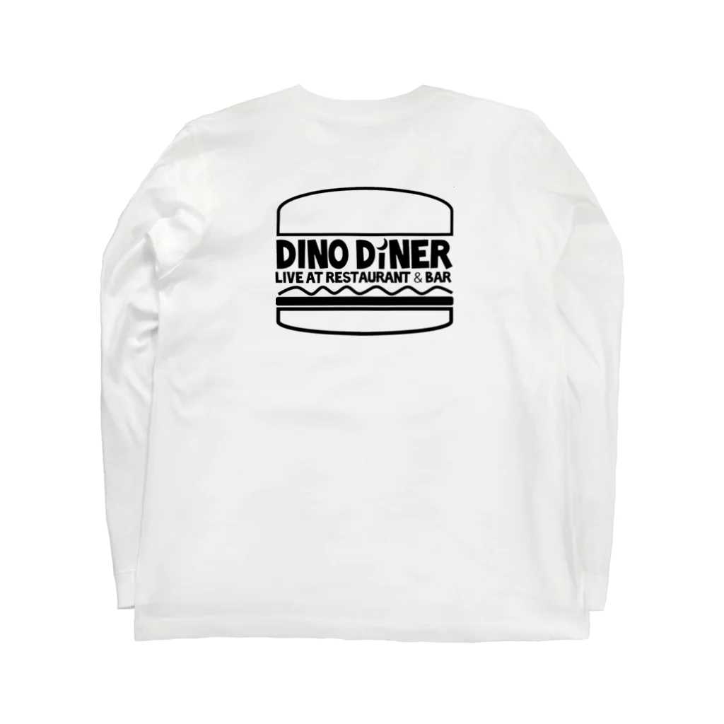 DINO DINERのアケミちゃんロゴ ロングスリーブTシャツの裏面