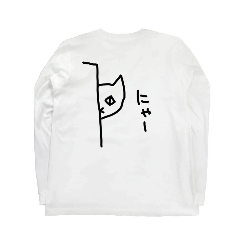 ののの猫屋敷の【ミタさん】 ロングスリーブTシャツの裏面