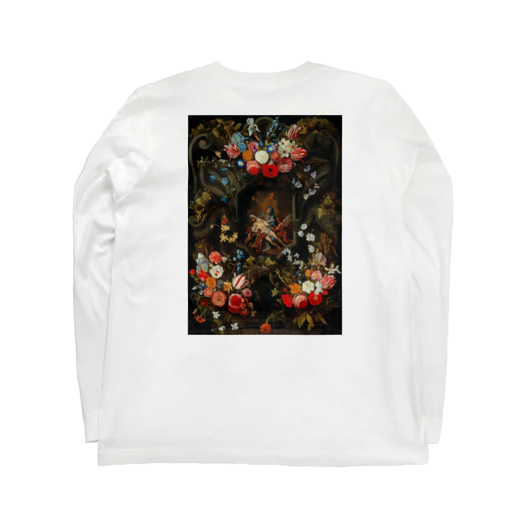 chiru_chanの花と宗教画 ロングスリーブTシャツの裏面