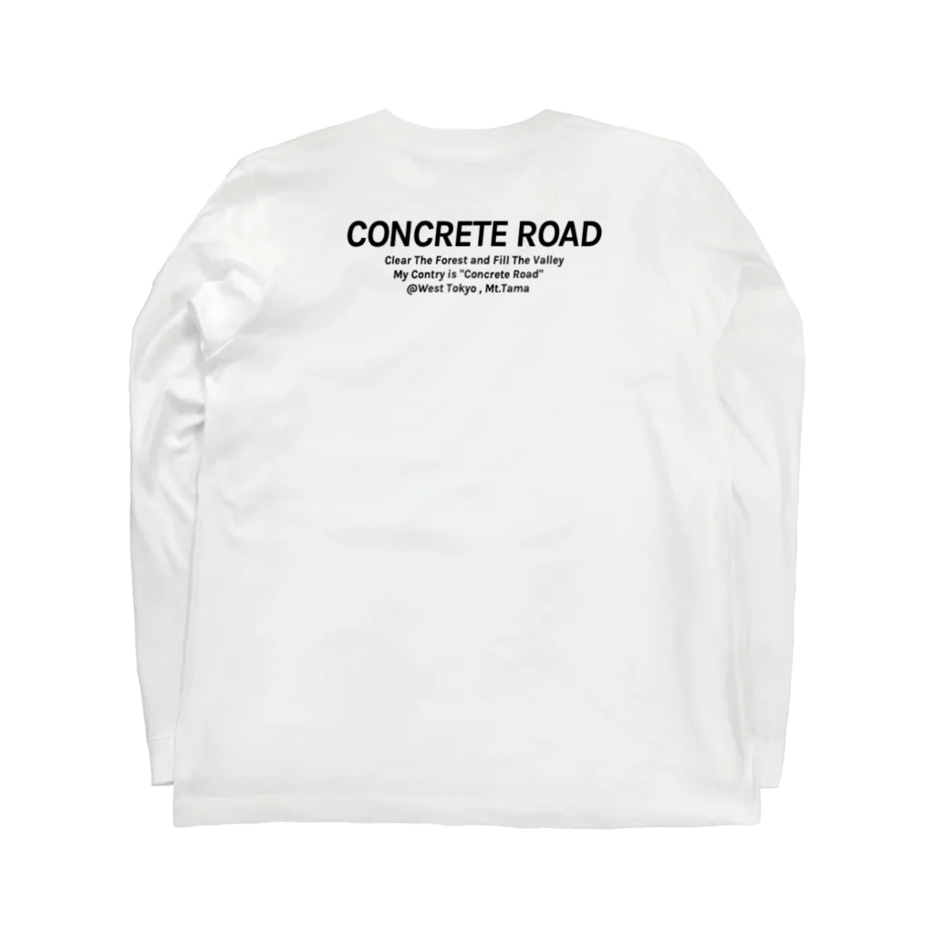 cafe southernのコンクリートロードT ロングスリーブTシャツの裏面