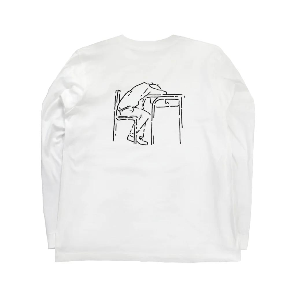 まさじまのYouth：Break no.01(white) ロングスリーブTシャツの裏面