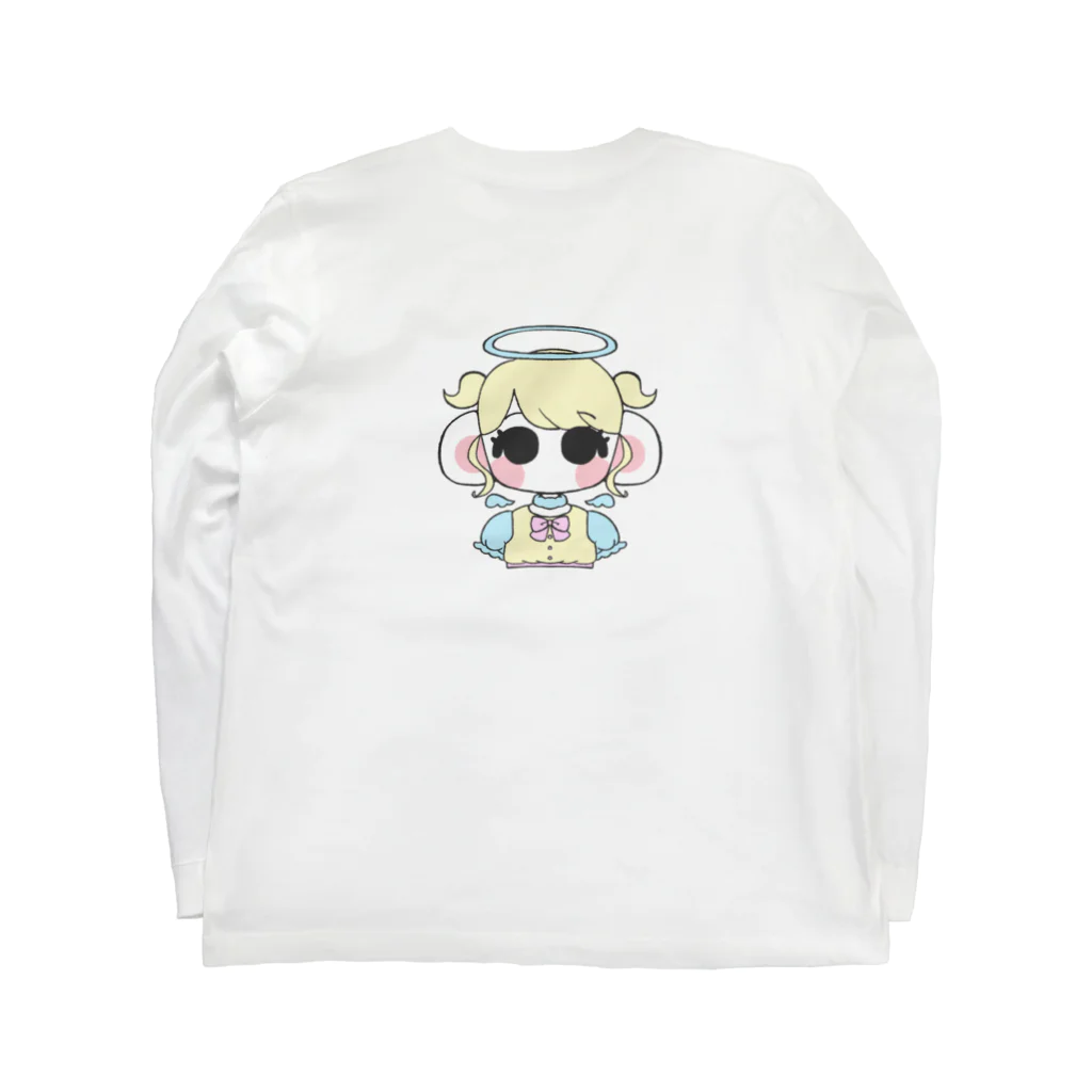 むちむちしょっぷの天使ちゃん ロングスリーブTシャツの裏面