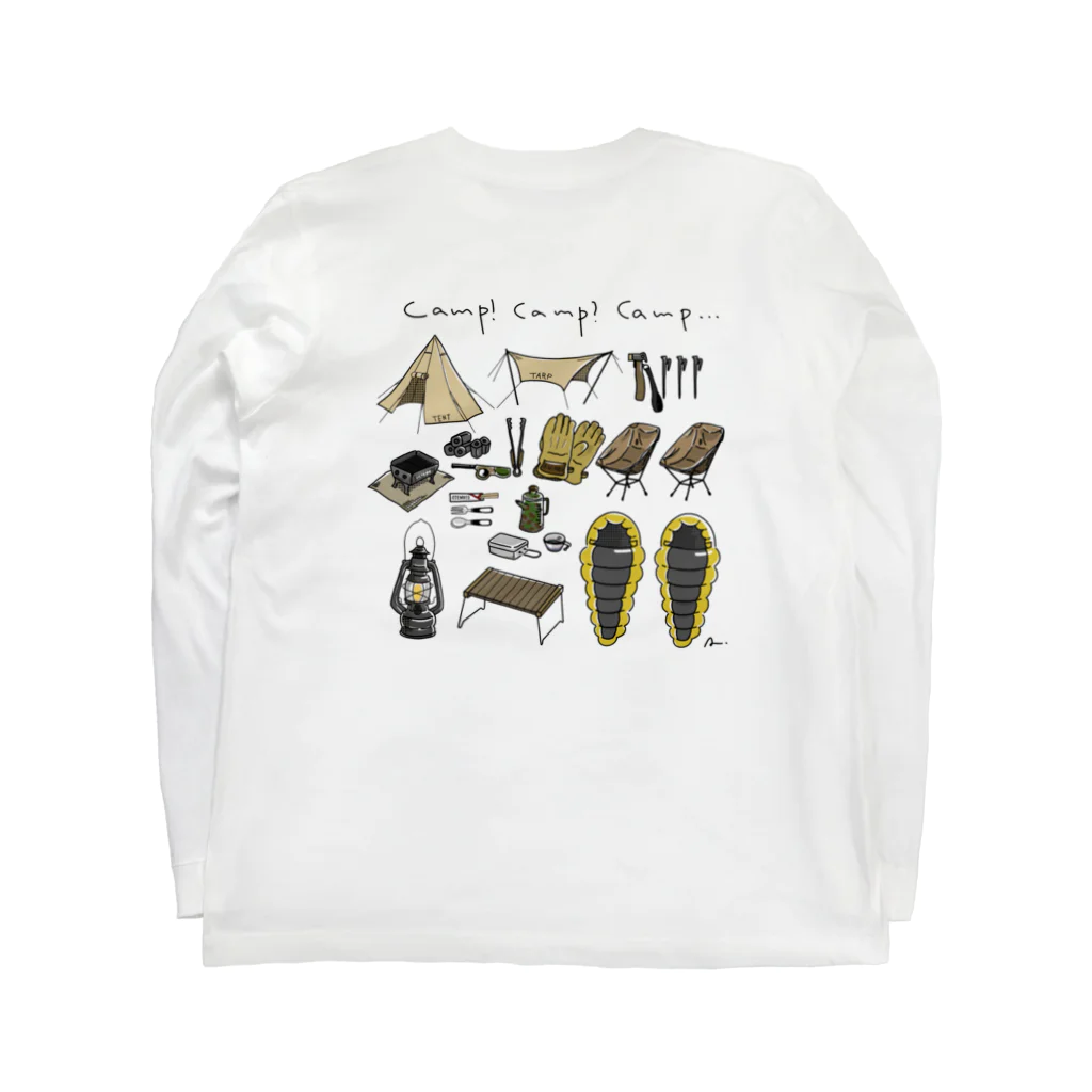 AKKAAAKOOONのきゃんぷきゃんぷきゃんぷ Long Sleeve T-Shirt :back