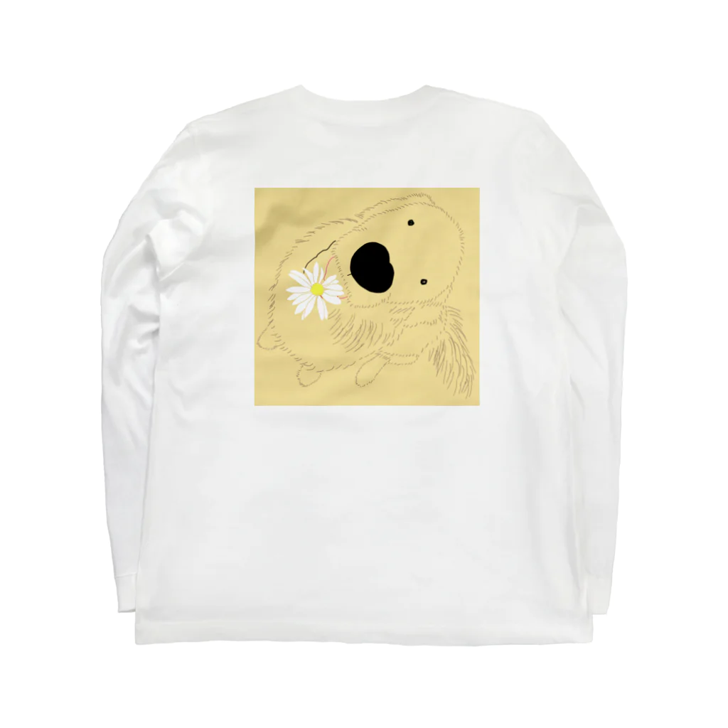 monyuoのゴールデンレトリバーのおかか Long Sleeve T-Shirt :back