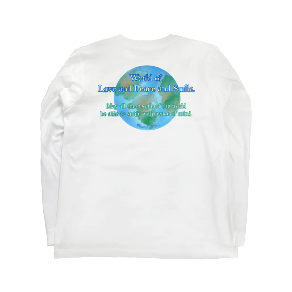 Mona♡ChirolのWorld of Love＆Peace＆SmileーBlue Vol.③ー Long Sleeve T-Shirt :back