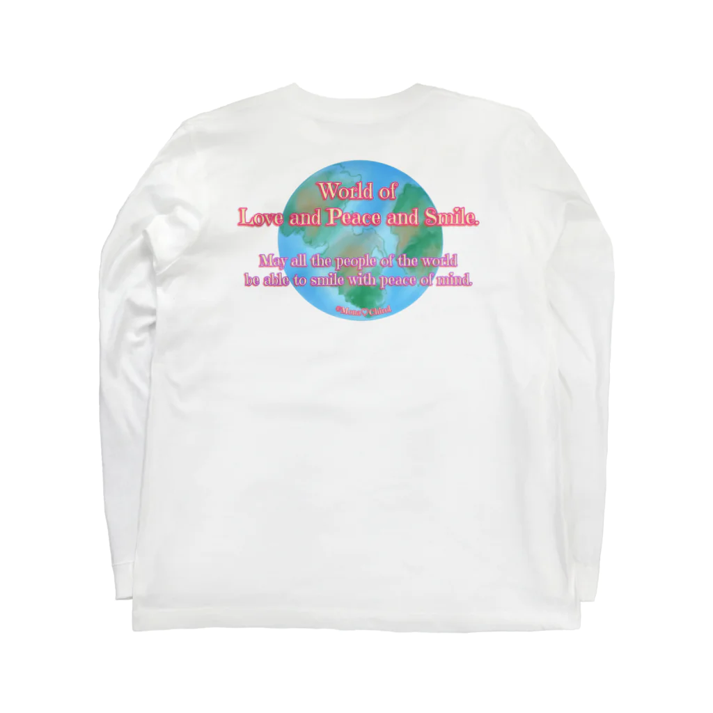 Mona♡ChirolのWorld of Love＆Peace＆SmileーPink Vol.③ー Long Sleeve T-Shirt :back