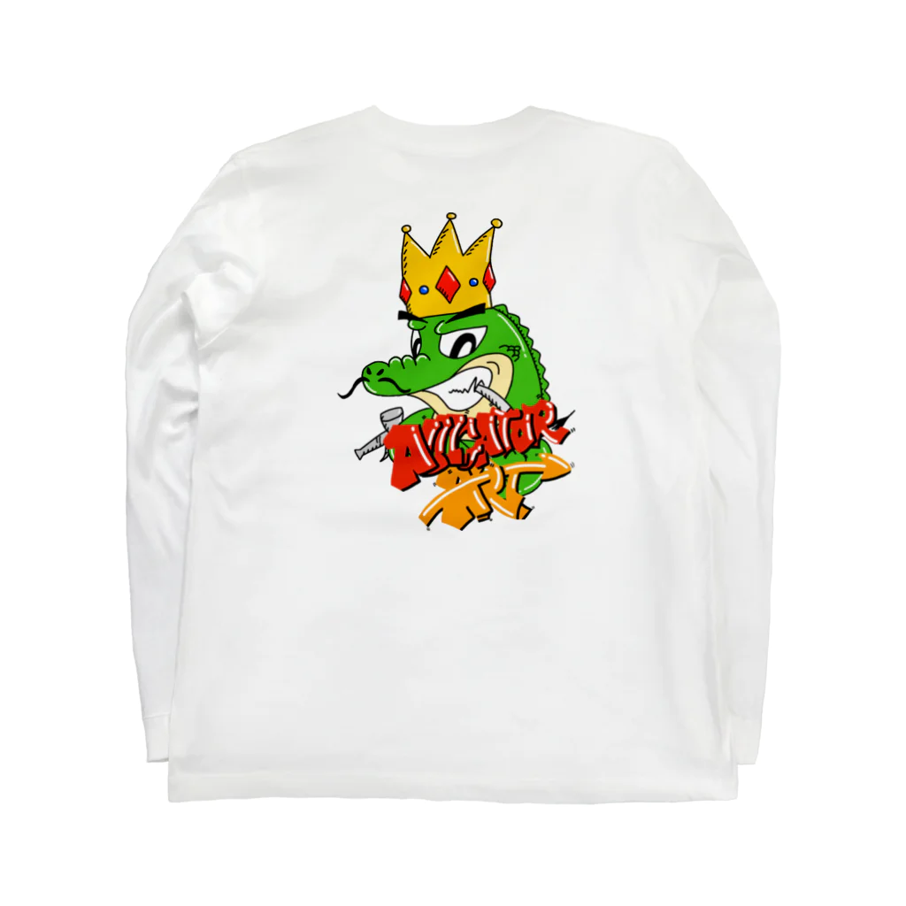 alligator_artのalligator art ロングスリーブTシャツの裏面