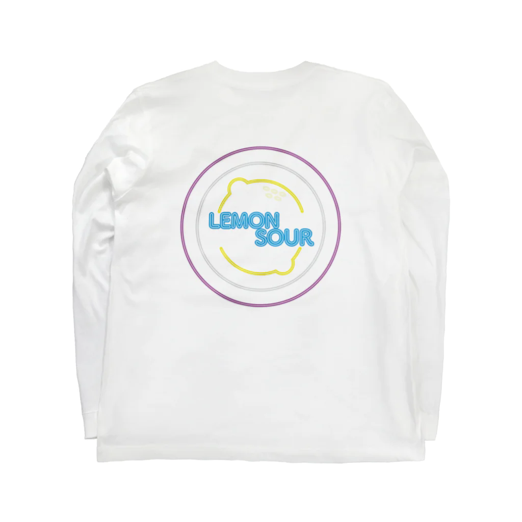 まみのすけのお店のNEON LEMON SOUR ロングスリーブTシャツの裏面