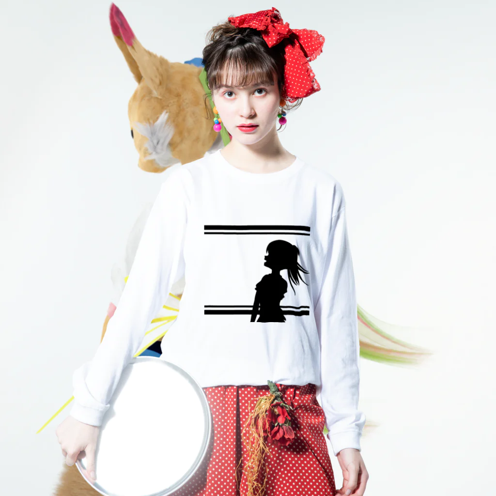 HNSのGirls friend story -Charlotte- Long Sleeve T-Shirt :model wear (front)