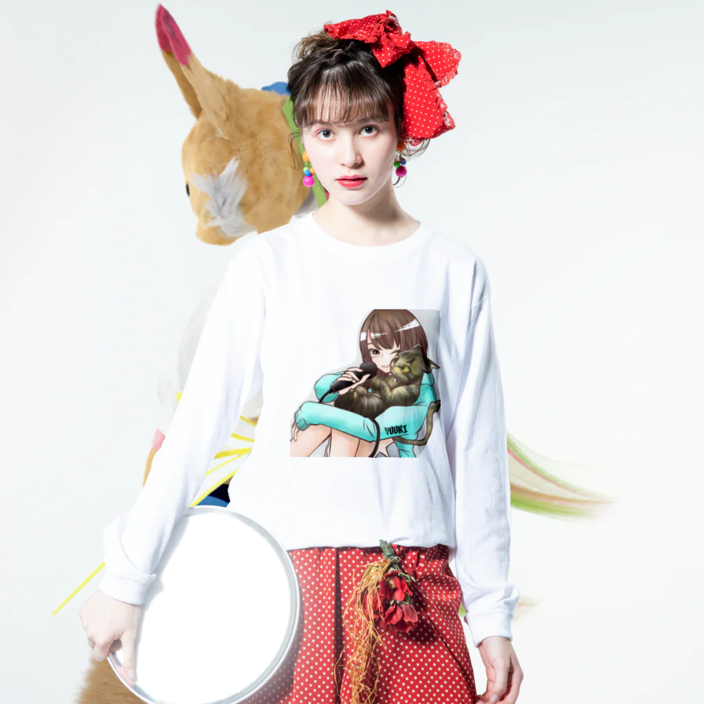 Yuukiのゆうき Long Sleeve T-Shirt :model wear (front)