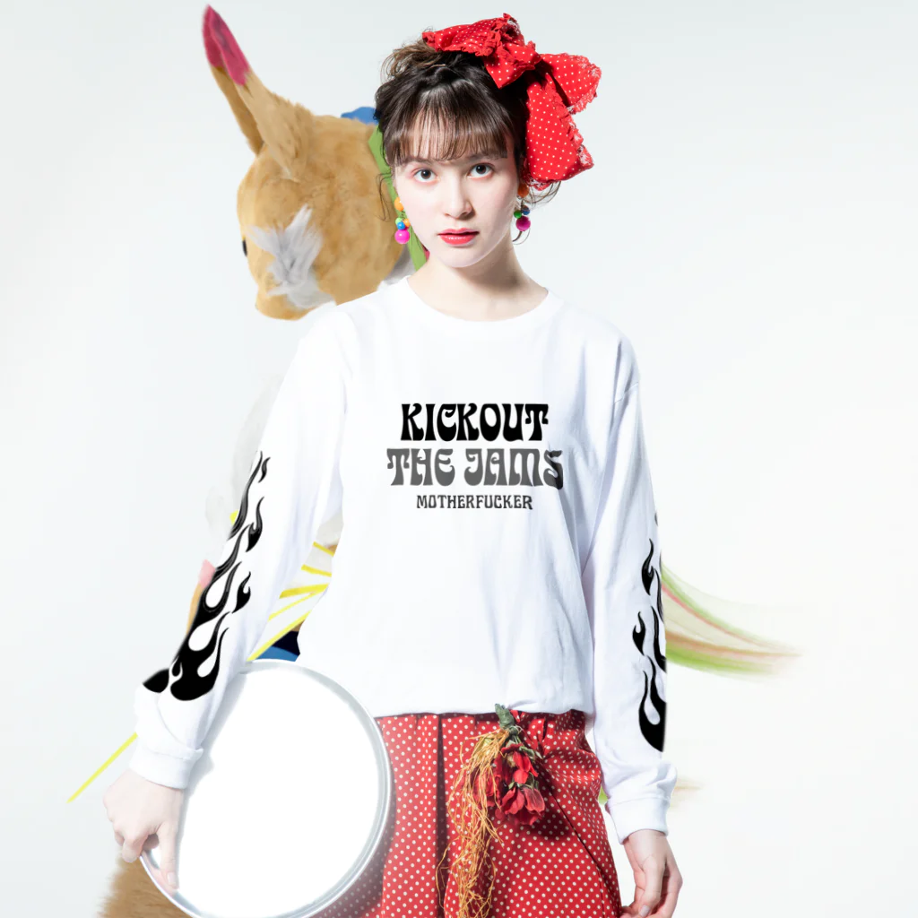 ShineのKICKOUT THE JAM  Long Sleeve T-Shirt :model wear (front)