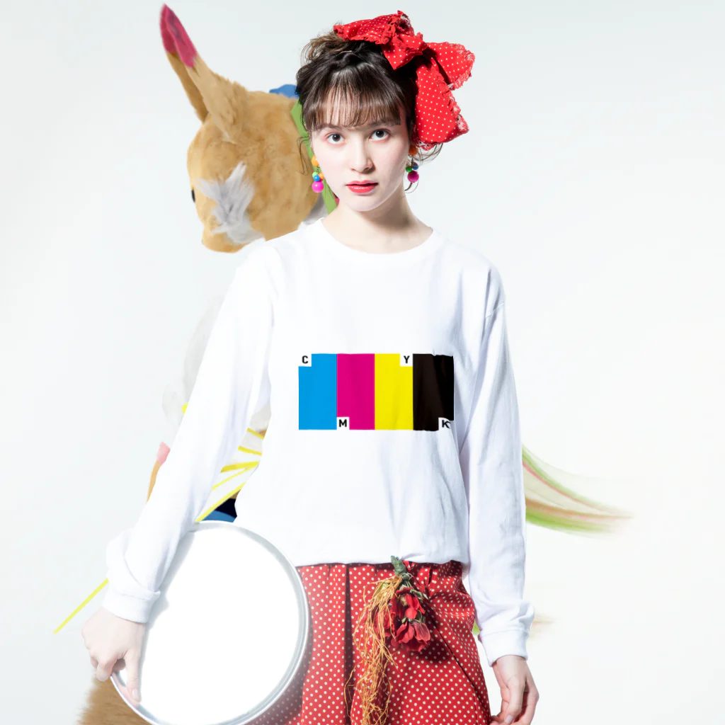 webloveのCMYK Long Sleeve T-Shirt :model wear (front)