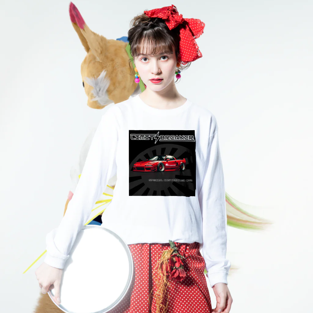 ｱｰﾄｷﾞｬﾗﾘｰ こっそり堂 (笑のLIMIT BREAKER JAPAN ISM かっとび仕様 type4 ロングスリーブTシャツの着用イメージ(表面)