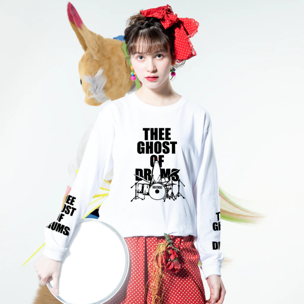 GHOSTOFDRUMSのTGOD LONG SLEEVE Long Sleeve T-Shirt :model wear (front)