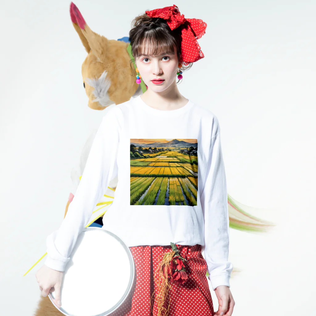 eri_sakuの日本の美しい夏３ Long Sleeve T-Shirt :model wear (front)