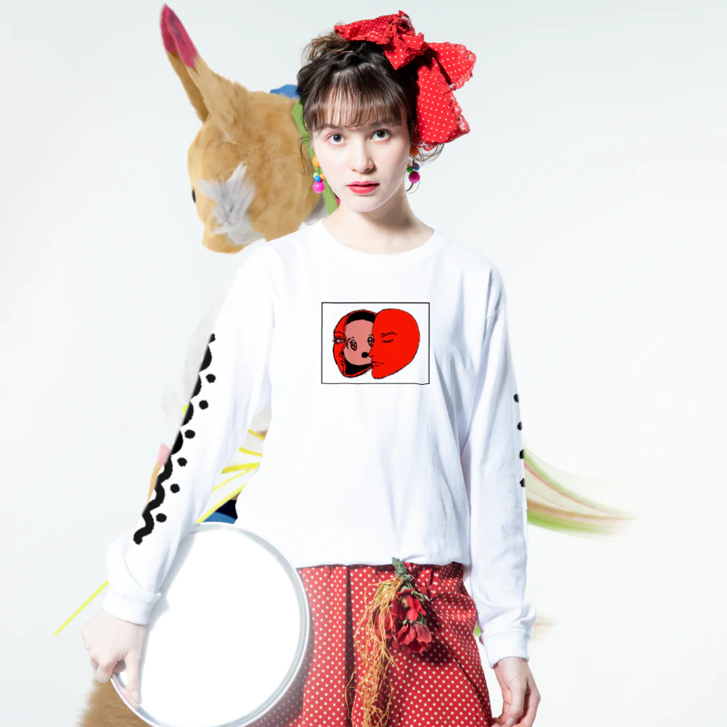 わたしだよの💔赤子💔 Long Sleeve T-Shirt :model wear (front)