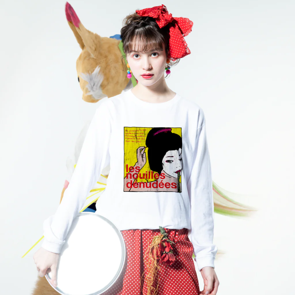 泥亀仙人のGEISHA GIRL ロングスリーブTシャツの着用イメージ(表面)