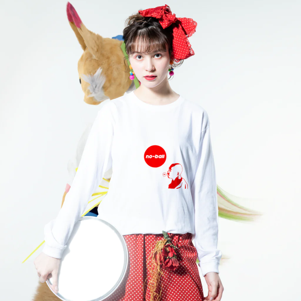 j-glipsのshiki-masaoka Long Sleeve T-Shirt :model wear (front)