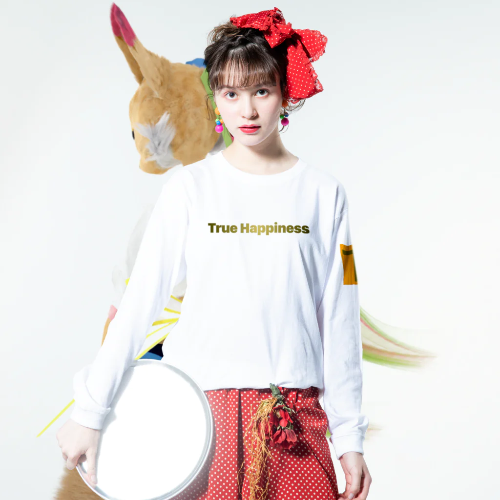 Happiness.TのTHロンT Long Sleeve T-Shirt :model wear (front)