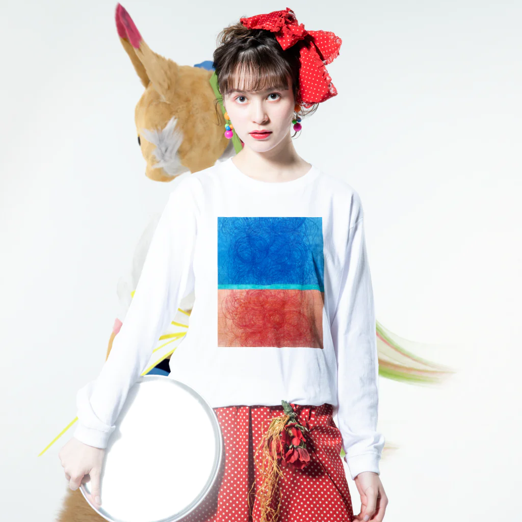 omuramのpattern 2020-1 Long Sleeve T-Shirt :model wear (front)