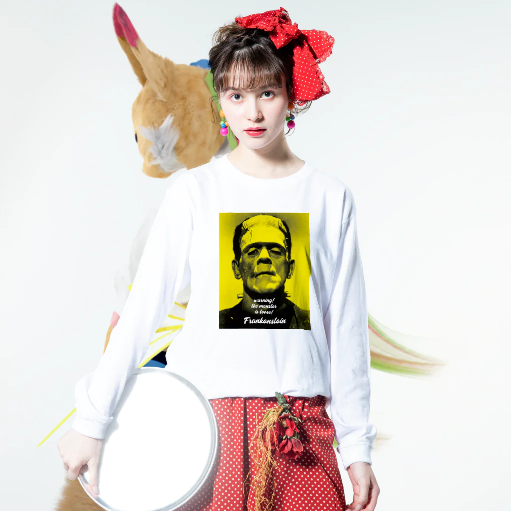 stereovisionのFrankenstein (フランケンシュタイン) ロングスリーブTシャツの着用イメージ(表面)