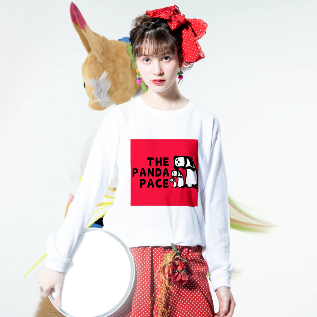 ｱｸﾒのﾊﾙ🐼ﾊｲﾊﾟｰｻｳﾝﾄﾞｸﾘｴｰﾀｰ🐼のTPP Red Long Sleeve T-Shirt :model wear (front)