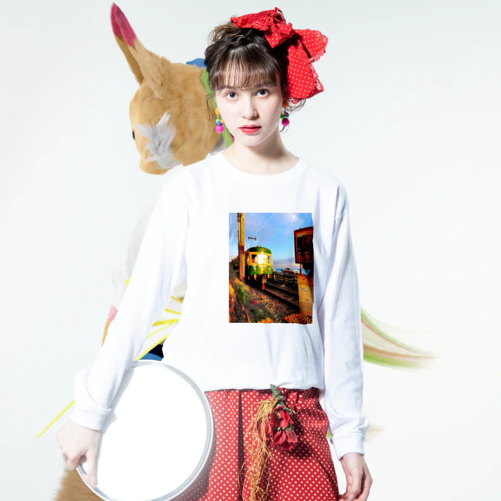 sy-tのENODEN of impressionism  ロングスリーブTシャツの着用イメージ(表面)