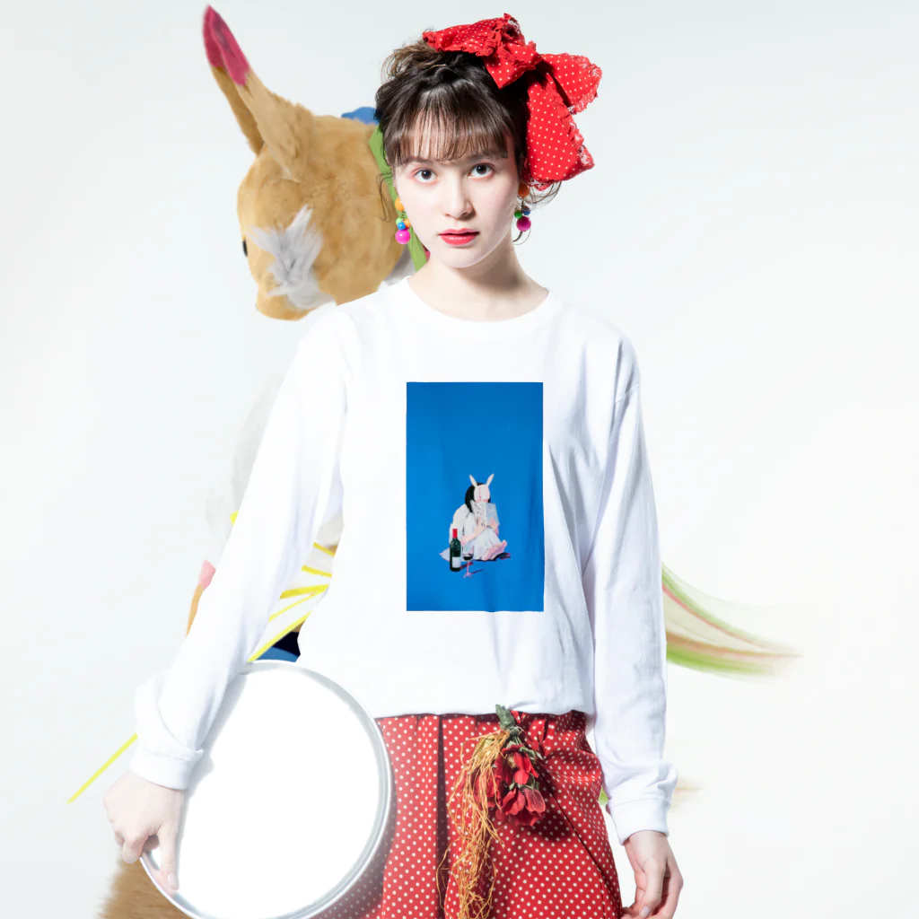 有村佳奈のART FASHION SHOPの休暇ケース Long Sleeve T-Shirt :model wear (front)