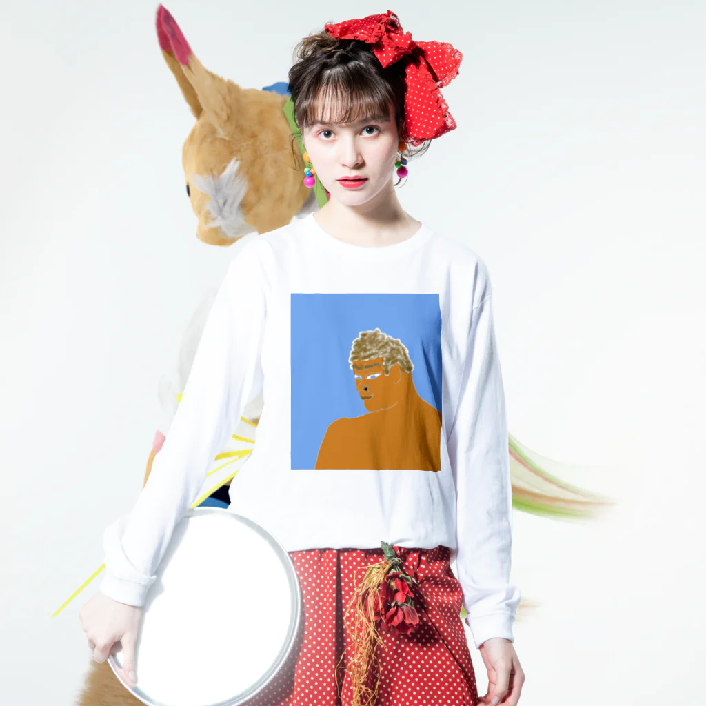 junsen　純仙　じゅんせんのJUNSEN（純仙）ラドゥフフ ロングスリーブTシャツの着用イメージ(表面)
