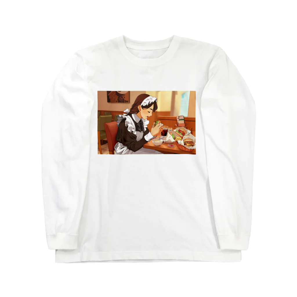 すずしろの食べるメイドさん Long Sleeve T-Shirt