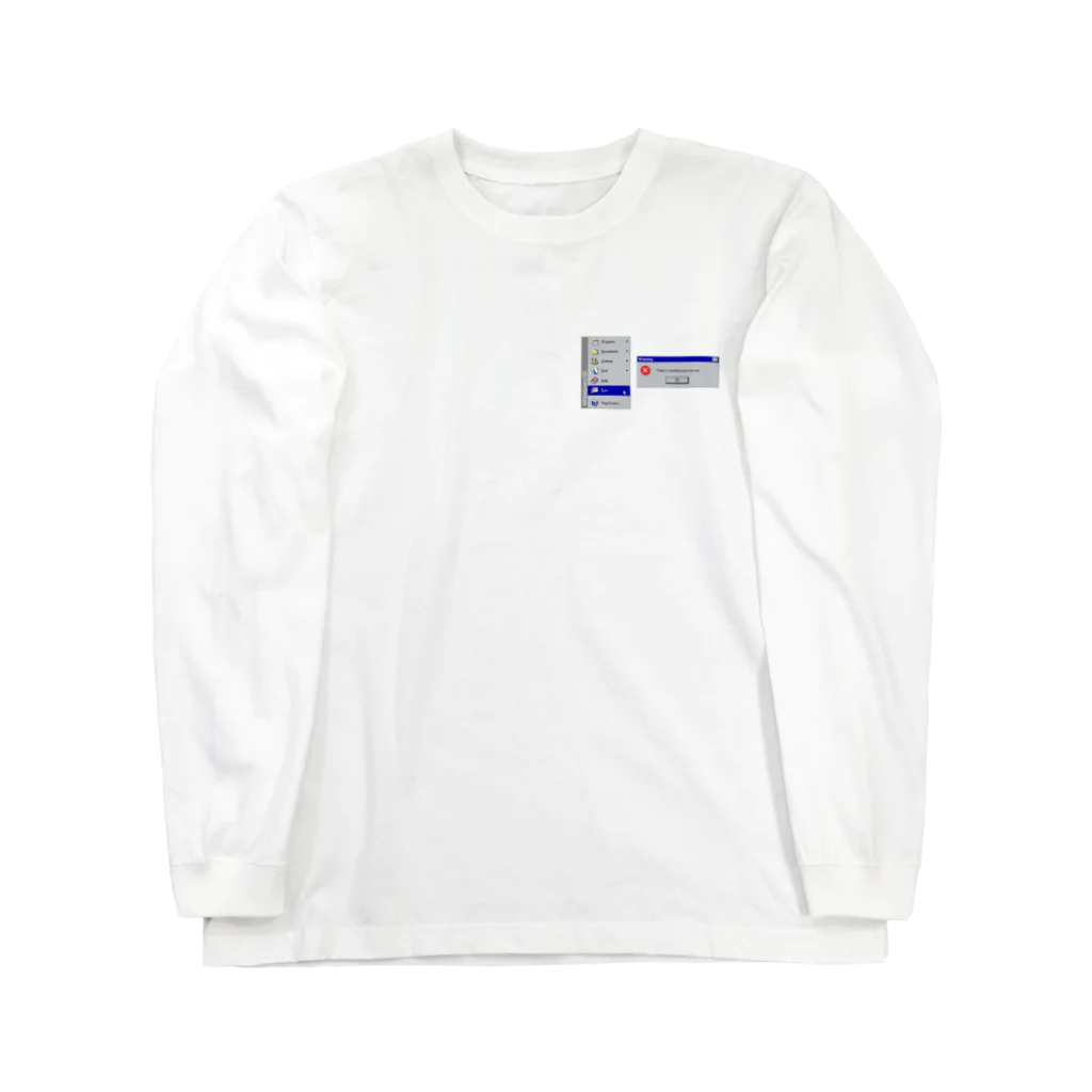 駿Ⅸ  A$APの警告コンピュータ Long Sleeve T-Shirt