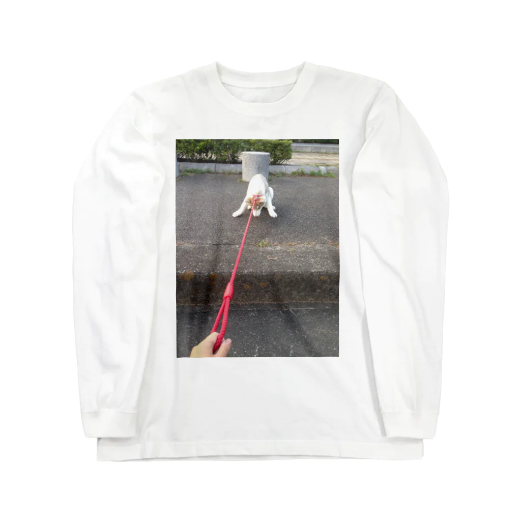 Husky'S Herb Gardenの階段怖い。 Long Sleeve T-Shirt