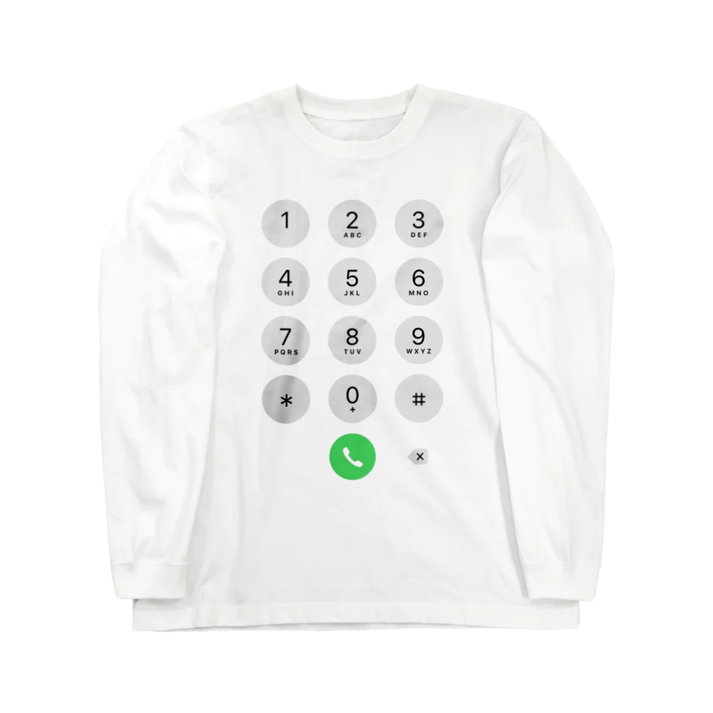 ジャパニーズドリームのiPhone電話キーパッド Long Sleeve T-Shirt