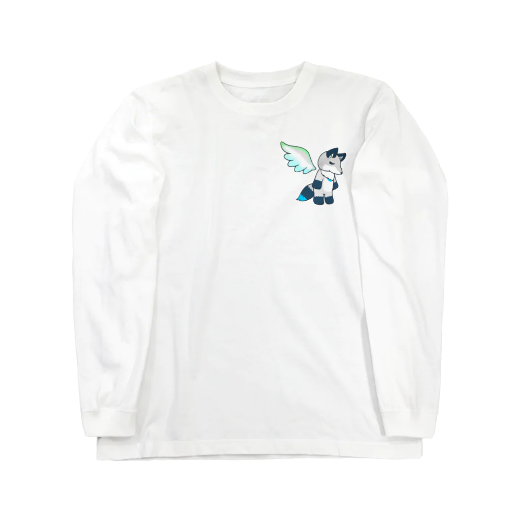 ちょこ太郎SUZURIショップの小さい天使ちょこ太郎 Long Sleeve T-Shirt