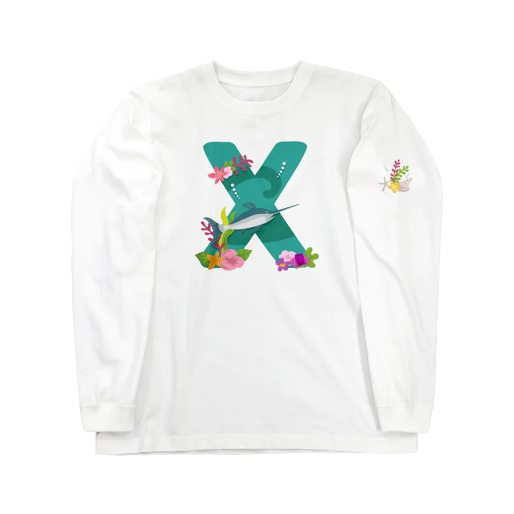 シラギク堂本舗のXはXiphias（メカジキ）のX Long Sleeve T-Shirt