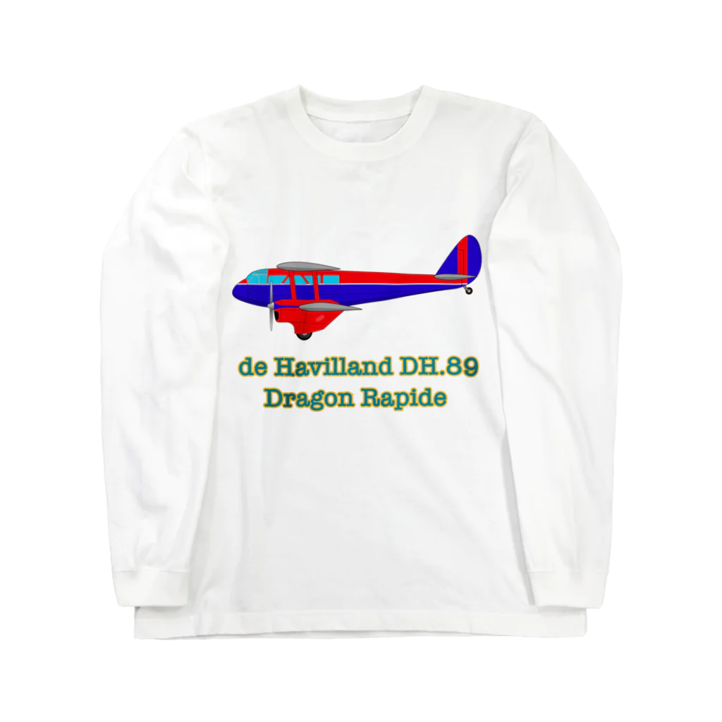 candymountainのde Havilland DH.89 Dragon Rapide ロングスリーブTシャツ