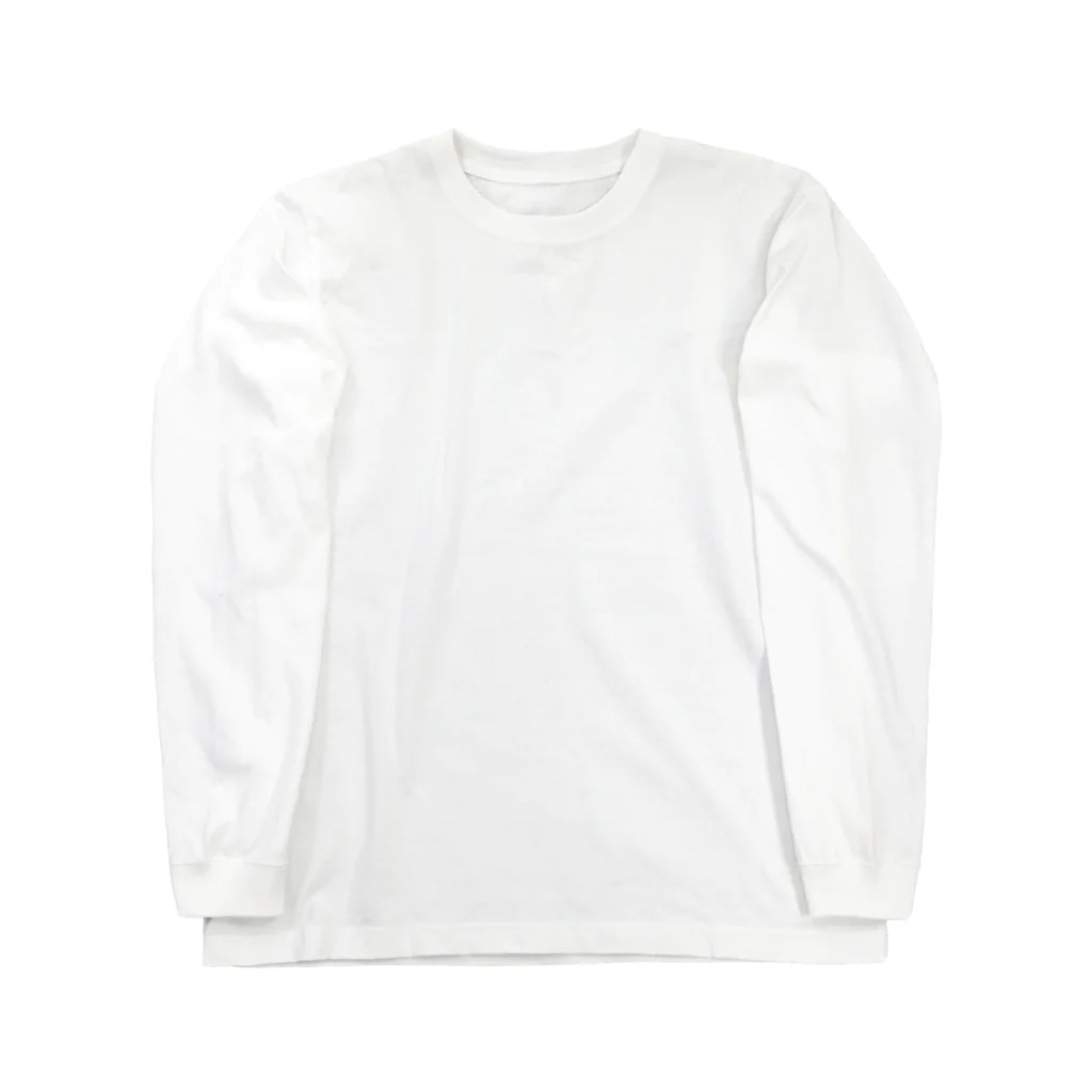 Siderunの館 B2の【バックプリント】和デザインな烏(黒) Long Sleeve T-Shirt