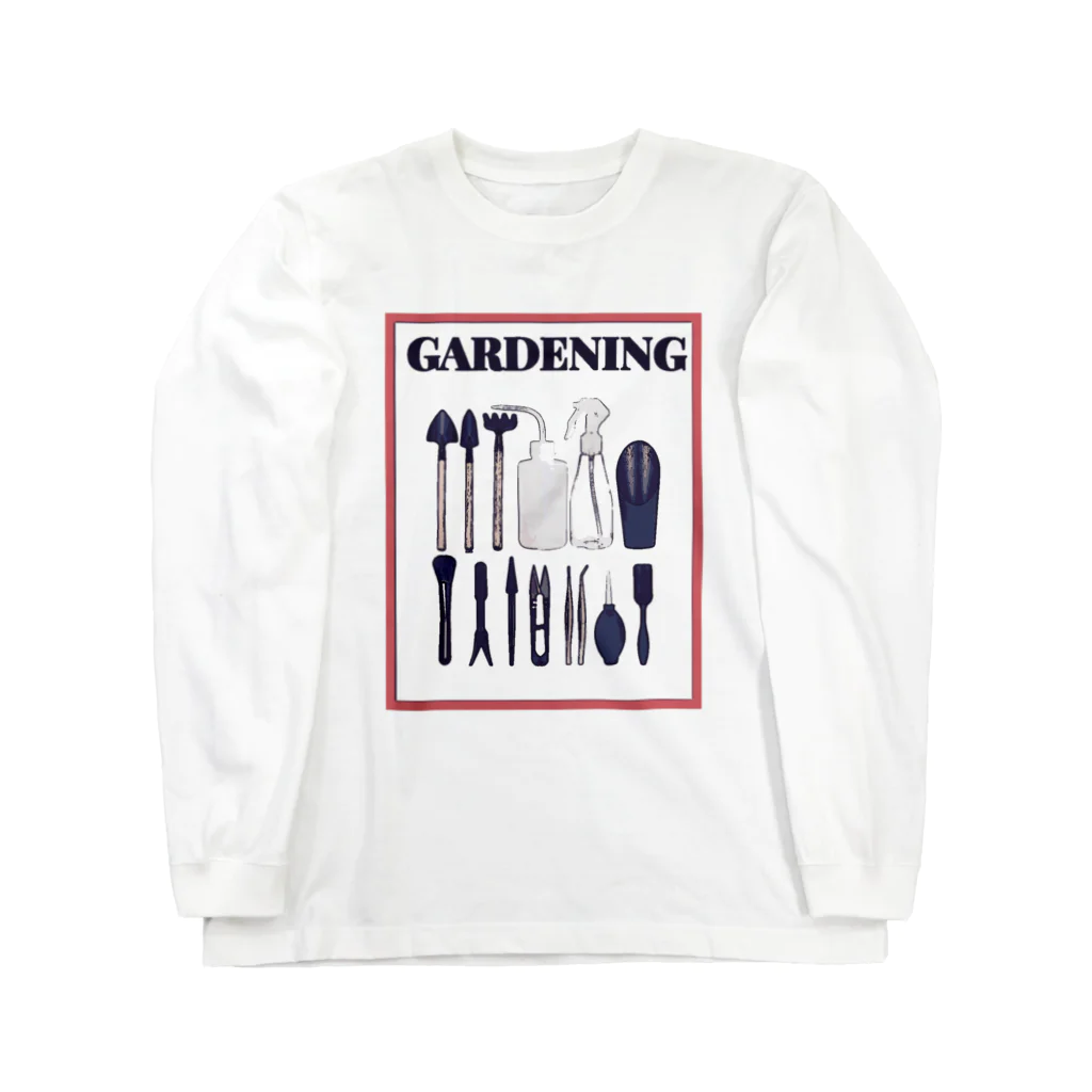 パキポキさんのGARDENING ロングスリーブTシャツ