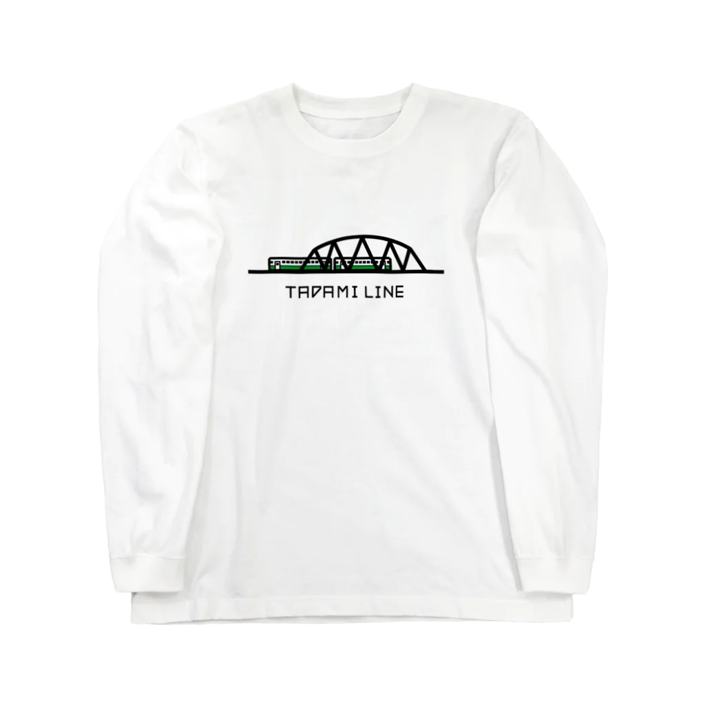 CHIYONの【只見線】第五只見川橋梁とキハ40🚃 ロングスリーブTシャツ