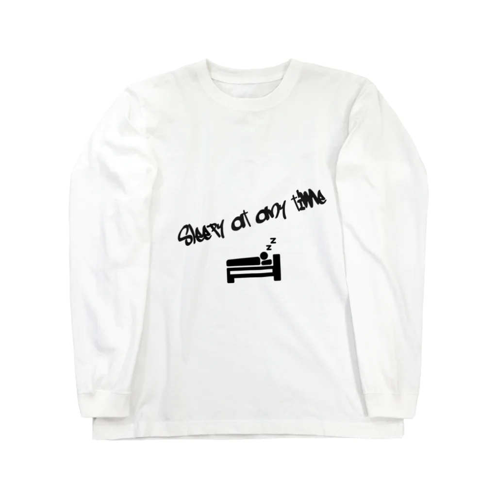 晃星🐢ﾀｰｶﾞﾝ銭亀の何時でも眠い Long Sleeve T-Shirt